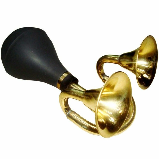 Brass Double Sound Bulb Horn For Truck Bike Car Clown Horn Bugle eBay