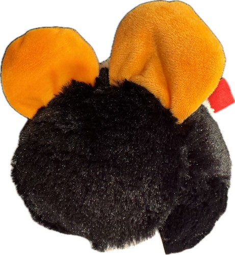 Cal Plüsch-Pinguin 12 Zoll 2017 schwarz weiß orange Stofftier Spielzeug Weihnachtsmannmütze Etikett - Bild 5 von 12