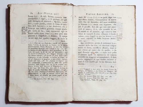 La vita di Pietro Aretino scritta dal Conte Gianmaria Mazzucchelli 1741 1° ed. - Foto 5 di 22