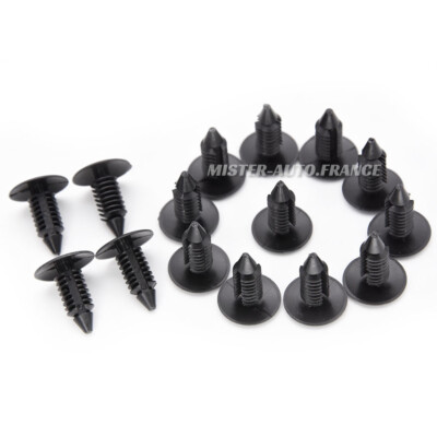 Clips de fixation - Non spécifié - 18 tailles - Plastique - Pour pare-chocs et garnitures