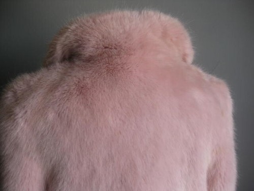 CHAQUETA DE PIEL SINTÉTICA CAMARONES 8 10 Abrigo Largo Pequeño Rosa Azul Marino Rayas Calidad - Imagen 19 de 22