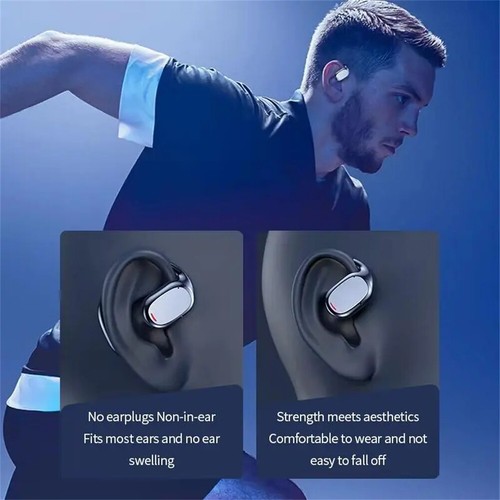 Wireless Headset Bone Conduction Waterproof Ear Hanging Headset Noise Canceling - 第 6/12 張圖片