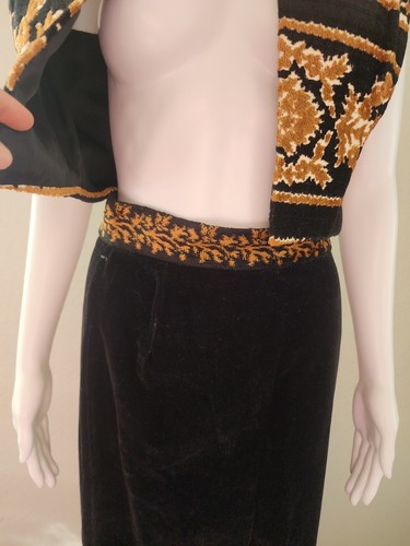 Vintage 60-70s Jo Hardin Tapestry Carpet Vest /skirt Set Boho Hippie Festival - Picture 9 of 14