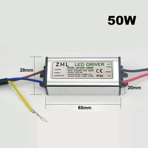 LED Power Supply Transformator 10W 20W 30W 50W 70W 100W Driver WP IP65 AC85-265V - Picture 5 of 20