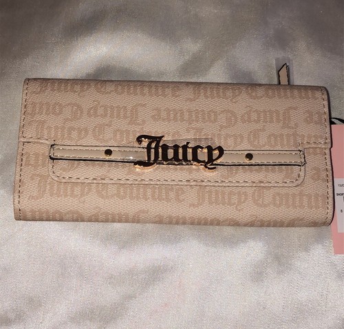 Juicy Couture Sandstone Short Sweet Single Gusset Flap Clutch Wallet NWT - Picture 6 of 15