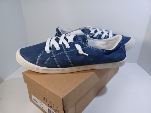 Dunes Sport Women's Reesa Canvas Sneaker, Navy, Size 11 - Picture 1 of 10