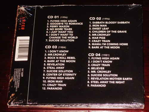 Ozzy Osbourne: In The Beginning - Legendary Broadcast Recordings 4 CD Set UK NEW - Picture 2 of 2