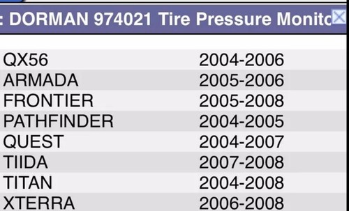 ✨Dorman 974-021 Tire Pressure Monitoring System Sensor TPMS - Picture 4 of 4