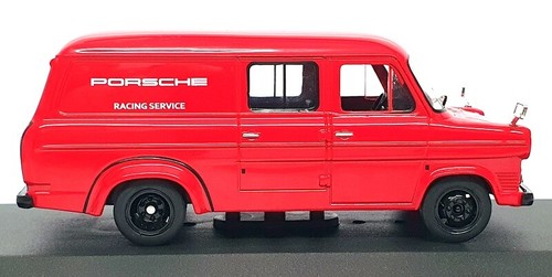 Ixo 1/43 Scale RAC384X Ford Transit Mk1 Van Porsche Racing Assistance 1966 - Red - Picture 3 of 5