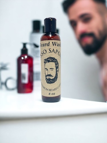 Beard Wash by Lusso Sapone - 8 oz - Picture 2 of 3