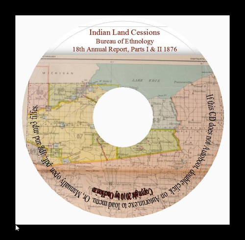 Indian Land Cessions - Bureau of Ethnology 18th Annual Report 1876  - Picture 1 of 3