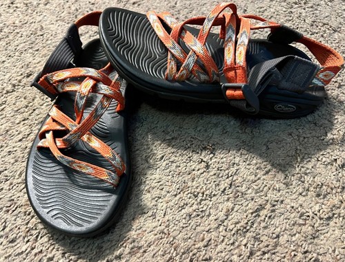 Women’s Chaco Orange Gray Z/Volv X2 Strappy Sandals Size 6