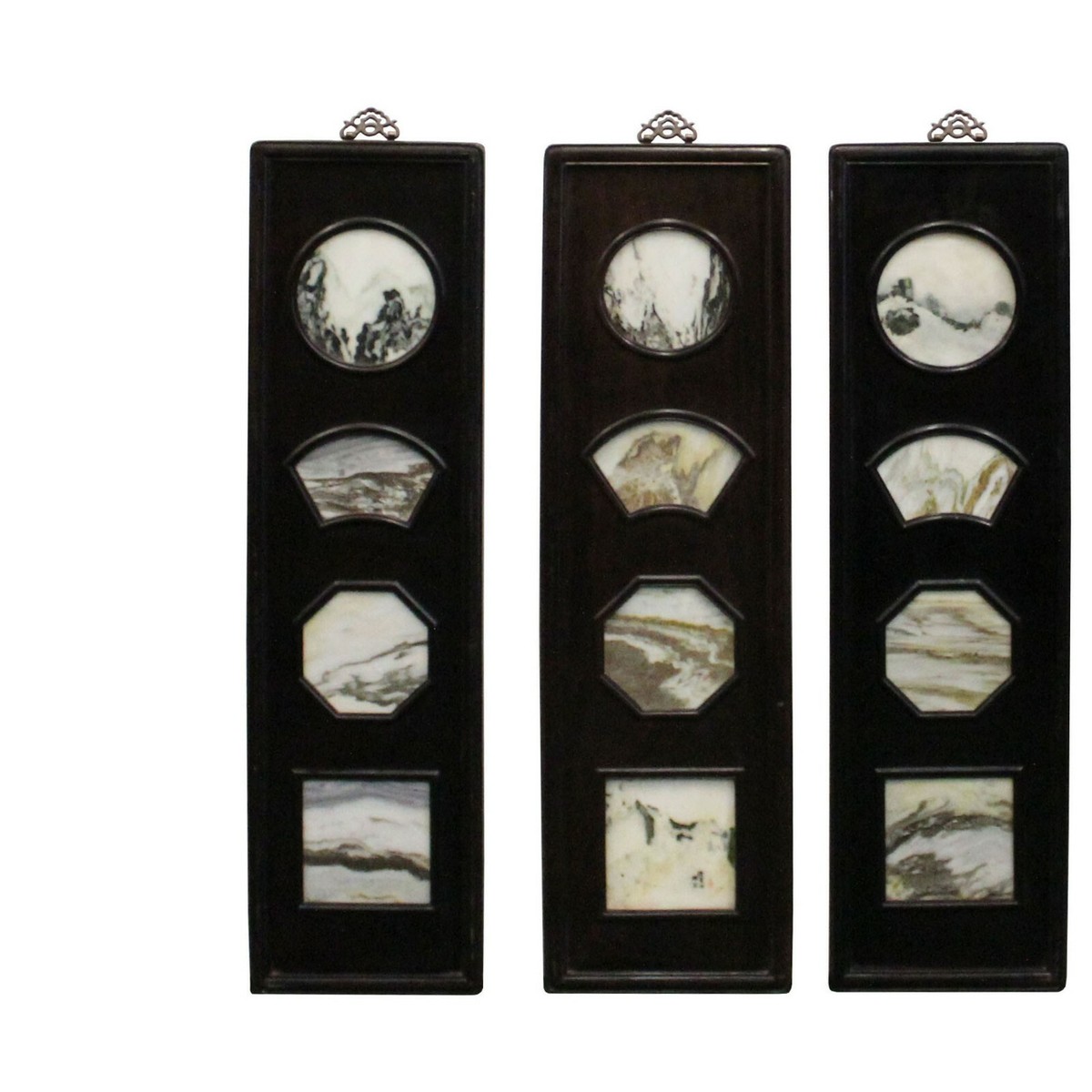 Chinese Rosewood Dream Stone Scenery Wall Panel Set 4 Pieces cs5067S Chinese Rosewood Dream Stone Scenery Wall Panel Set 4 Pieces cs5067S