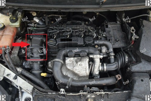 Ford Focus MK2 C-MAX 1.6 TDCI 90 PS LUFTEINLASSKRÜMMER TURBO SCHLAUCHROHR 3M5Q9351EB - Bild 2 von 3