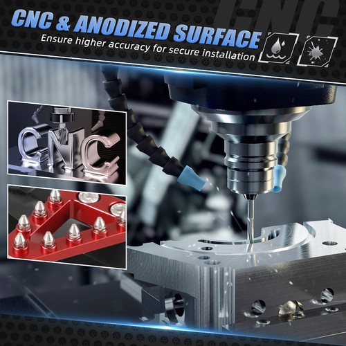 Forged Brake Pedal Lever Adjustable For Honda CRF450R 2005-2024 CRF450RX 2017-24 - Picture 6 of 10