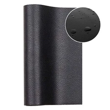 Marine Black Weatherproof Faux Leather Vinyl Fabric Vehicle Seat & Dash Repair