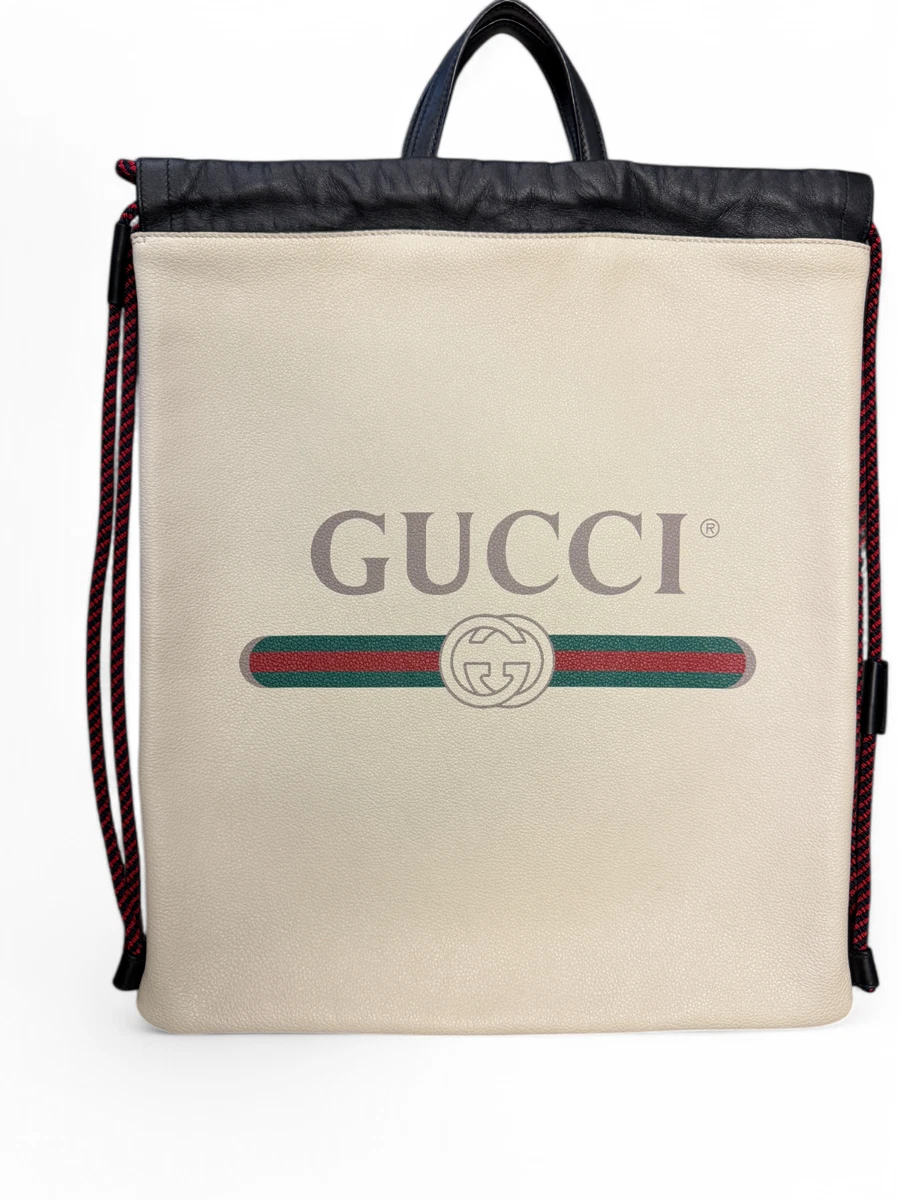 バッグ GUCCI Leather Drawstring Tote Bag Beige Gucci Drawstring Tote Bags & Handbags for Women for sale | eBay