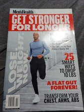 GET STRONGER FOR LONGER mens health TRANSFORM chest ARMS & ABS muscle up