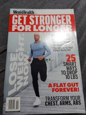 GET STRONGER FOR LONGER mens health TRANSFORM chest ARMS & ABS muscle up