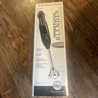 Kitchenaid KHB100OB 9 Speed Handheld Immersion Blender Whisk Black NEW OPEN BOX