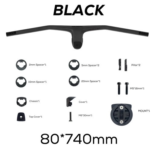 Tornillos de titanio para manillar MTB de cabina integrada de fibra de carbono de 740 mm -20 ° - Imagen 16 de 44