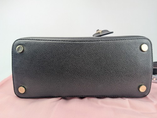 BNWT Kate Spade Margaux Medium Black & Taupe Leather Satchel RRP £300 - Picture 9 of 13