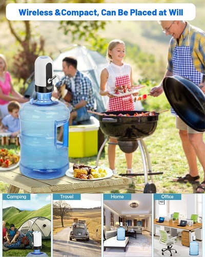 Water Dispenser for 5 Gallon Bottle,Portable USB Charging Electric Water Pump... - Picture 7 of 8