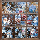 2026 Santa Claus decorations static stickers shop window stickers