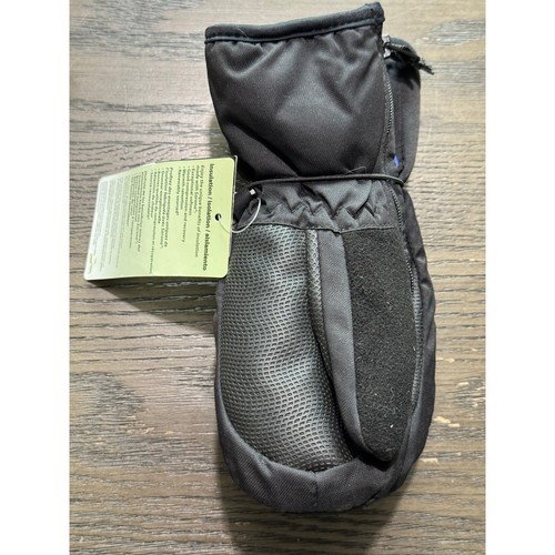 Head Jr. Kids Side Zippered Ski Mittens Black Black  XS 2-4 - Picture 2 of 3