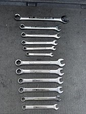 12pc Sears Craftsman USA Nos Metric & SAE 6pt Combination Wrench Lot Set 42867