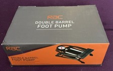 RAC Twin Foot Pump suitable for car, motorcycle & bicycle tyre Everyday use 