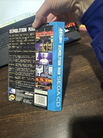 Sega CD Back Cover Art Only Demolition Man Watar Damage 