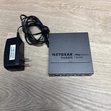 Netgear Prosafe Plus 5 Gigabit Ports External Ethernet Switch GS105Ev2 w/ AC