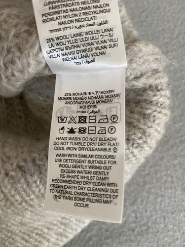 SEASALT VEST TANK SZ 8 SAND THISTLE ARAN JUMPER CORNWALL WOOL MOHAIR BLEND - Picture 8 of 8