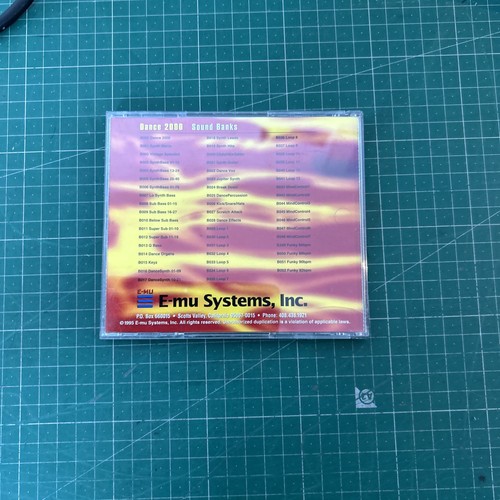 Biblioteca de Sonido Emu Sampler Volumen Trece Dance 2000 ¡Sin Ganga de Cubierta! - Imagen 3 de 3