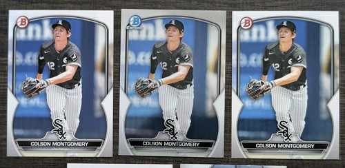Lote de 8 2022 Bowman Cromo Béisbol COLSON MONTGOMERY 1ª Bowman RC 1ª Edición - Imagen 4 de 4