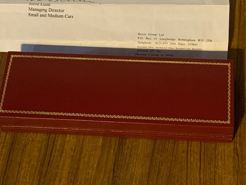 Rover MG Portfolio 1995 Modelos Conjunto de 3 Monedas Conmemorativas - con Carta Original - Imagen 8 de 9