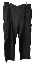 PROPPER Cargo Tactical Pants Men's Size 42/31  Black  Side Elastic Waist Pockets