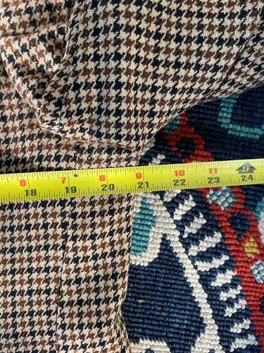 Vintage Malcolm Kenneth Woll Tweed Mantel gemessen Hahnentritt zweireihig sehr guter Zustand - Bild 15 von 21