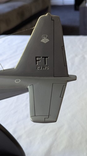 Bespoke Mahogany USAF C-130 Hercules display model 1/72 Scale 49cm Wingspan - Picture 7 of 20