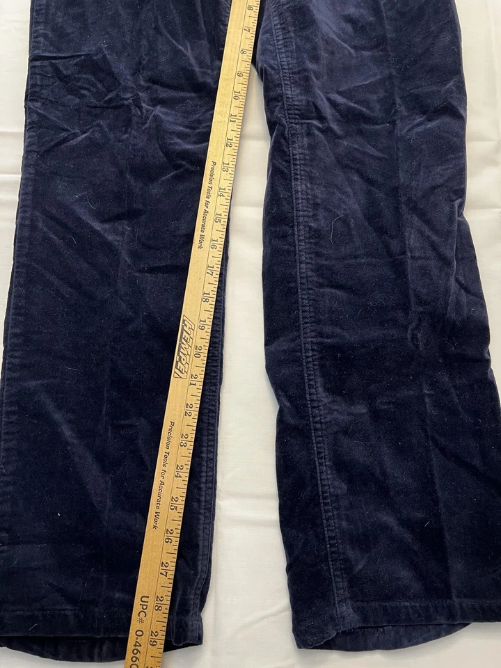 Jones New York Sport Pants Womens 4 Navy Blue Corduroy Straight Leg Mid Rise - Image 2 of 4