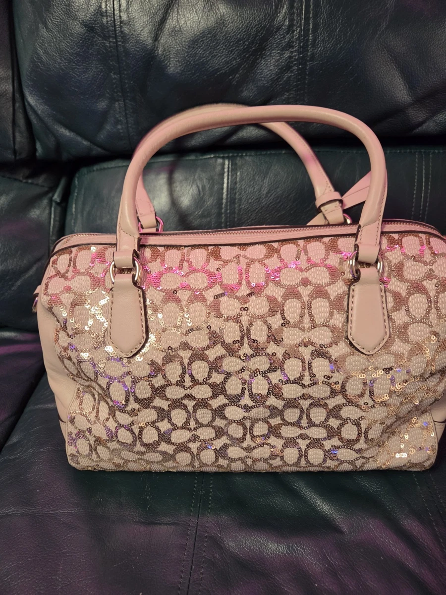 Coach Poppy Sequin Satchel/Top Handle Bag Handbags & Bags for