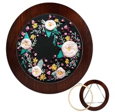 XEmbro 8 Inch Wood Embroidery Hoop Frame for Hanging Sewing Ornaments, Decorativ