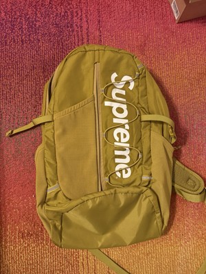 Supreme SS17 Acid Green Backpack Bag | eBay