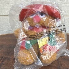 Muppet Babies Plush Fozzie Bear McDonalds 1988 New In Bag Jim Henson Vintage