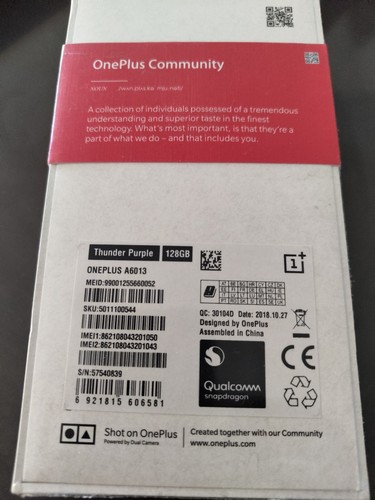 OnePlus 6T 128gb ROM 8gb Ram Smartphone - 第 4/5 張圖片
