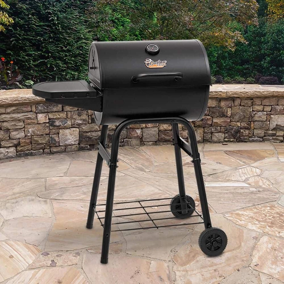 Parrilla Char-Griller Patio Pro Barril Carbón con Cenicero Extraíble Hierro Fundido Foto 3 de 4