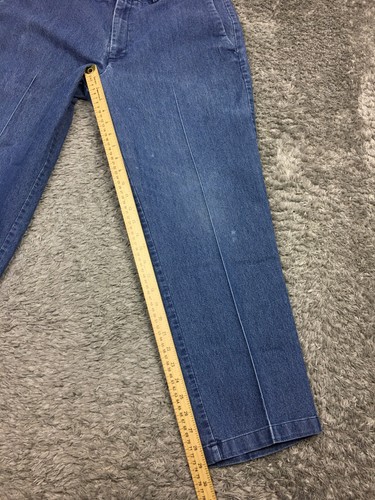 Haggar Classic Fit Straight Leg Jeans Mens Size 36x30 Blue Denim Cotton Elastic - Picture 11 of 16