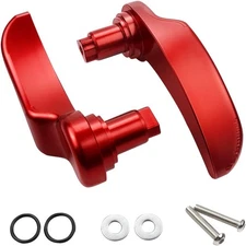 Saddle Bag Latch Lever - Saddle Bag Lid Lifters Aluminum Compatible -Red