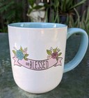 Spring Coffee Mug Floral Blessed Tea Cup Blue & White #blessed 10 Strawberry St